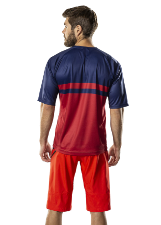 Przejdź do produktu Koszulka Bontrager Rhythm Tech Tee Navy/Dark Red