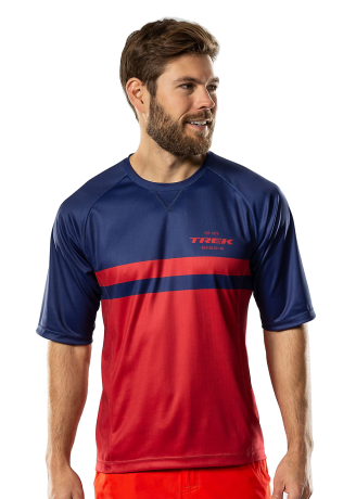 Przejdź do produktu Koszulka Bontrager Rhythm Tech Tee Navy/Dark Red