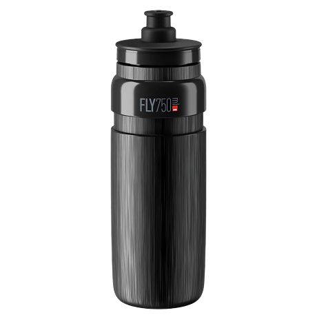 Przejdź do produktu Bidon Elite FLY TEX Black/Grey Logo 750ml