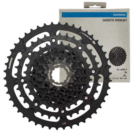 Przejdź do produktu Kaseta Shimano 9rz 11-46t CS-LG300-9