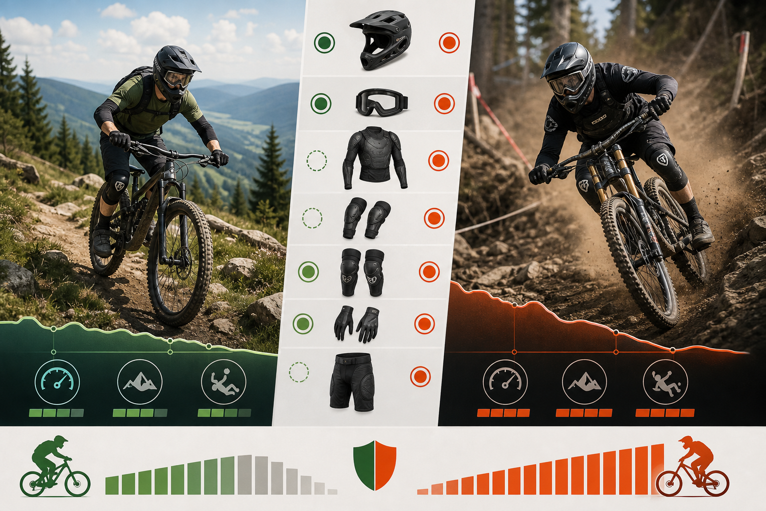 enduro-vs-downhill-ochraniacze